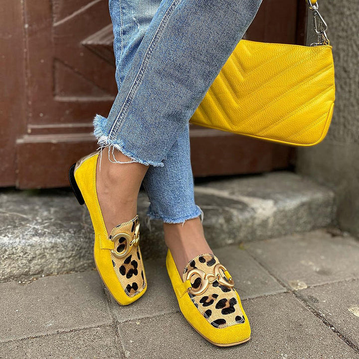 Caia™ - Loafers med leopardmönster
