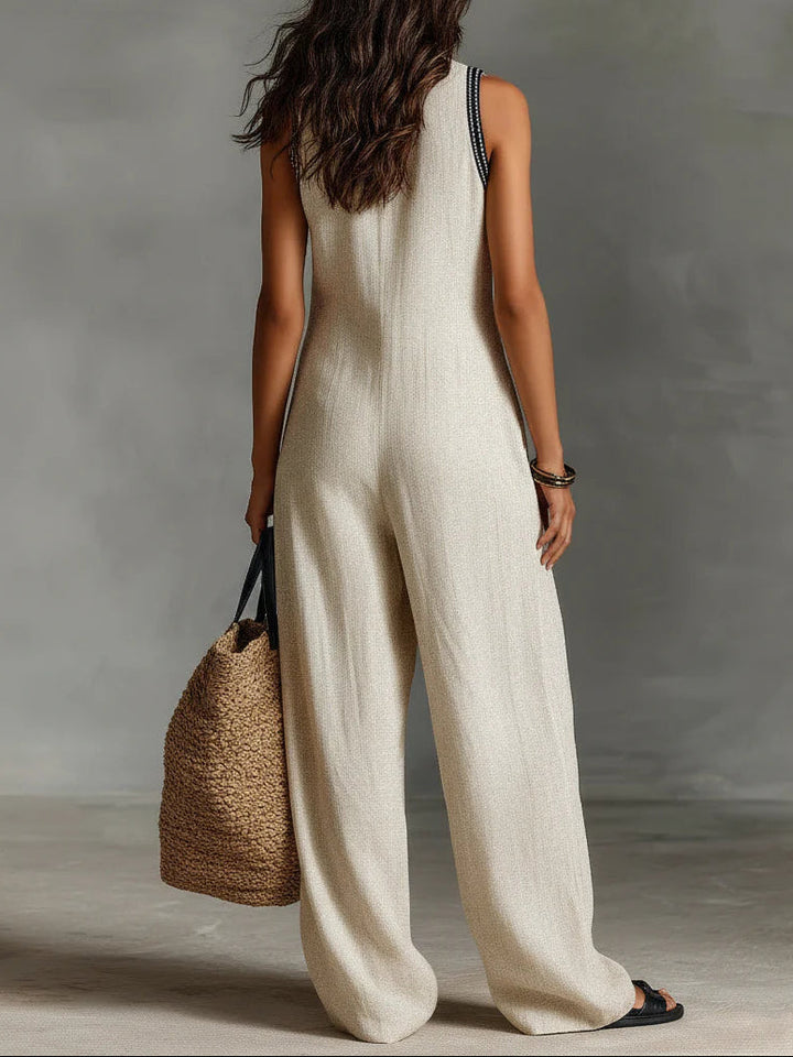 Fiamma | Ärmlös jumpsuit med hög krage