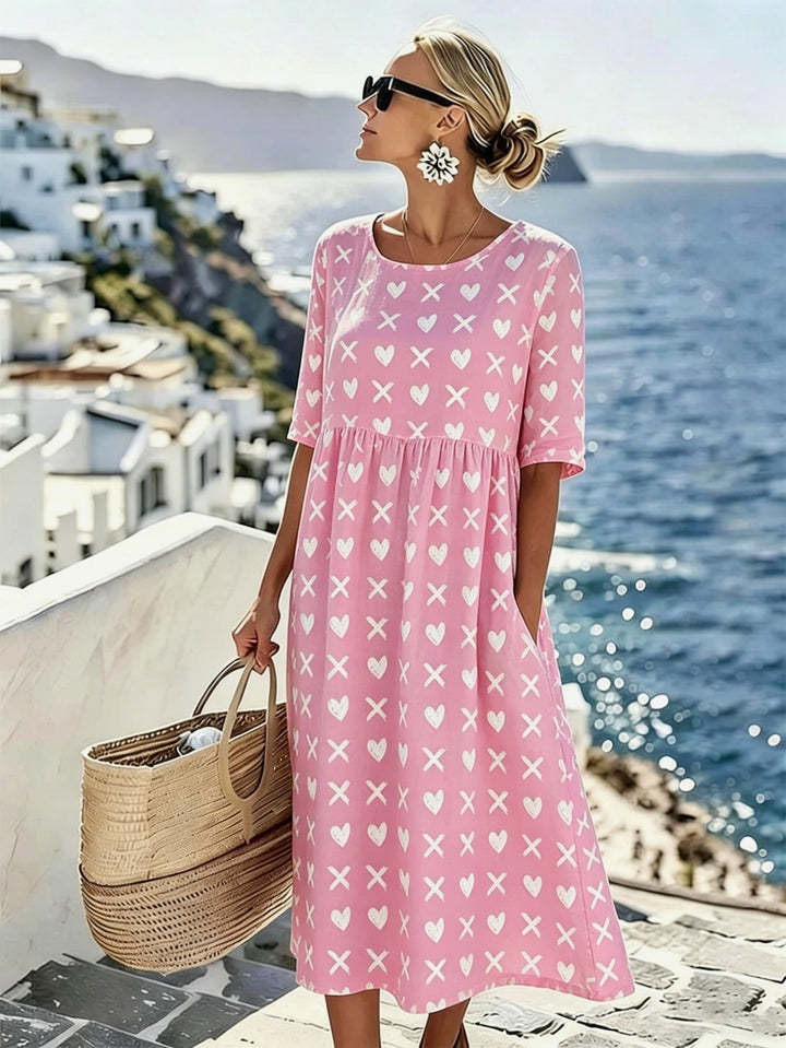 Lottie™ | Sweetheart Sommarmidiklänning