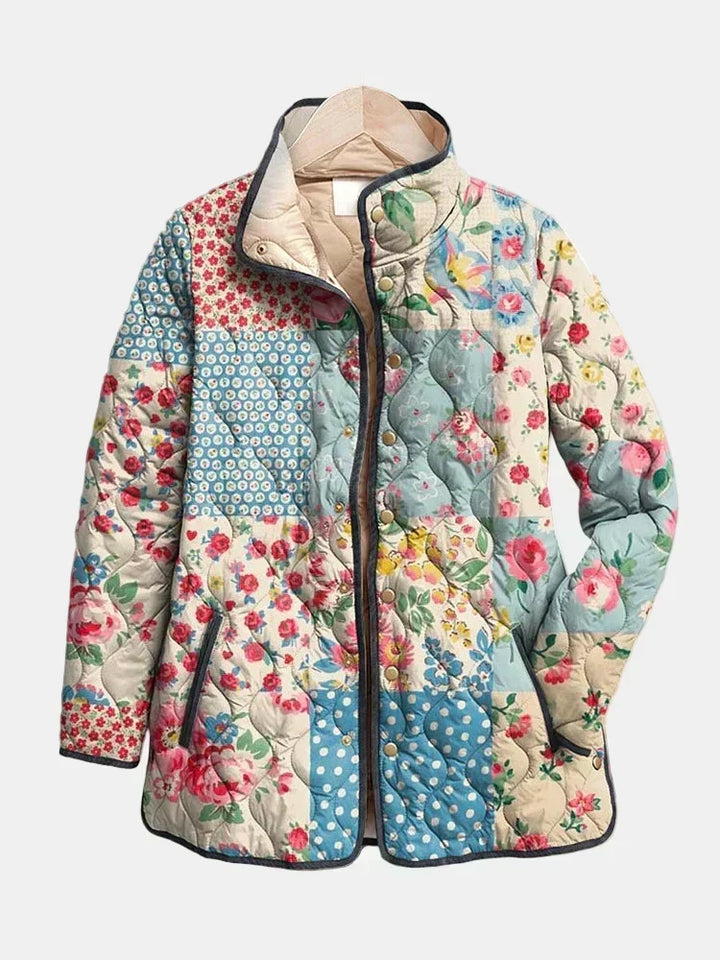 Valcor | Quiltad jacka Lapptäcke blommor Chloé