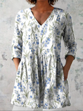 Jeanne | Lång blus med V-ringning