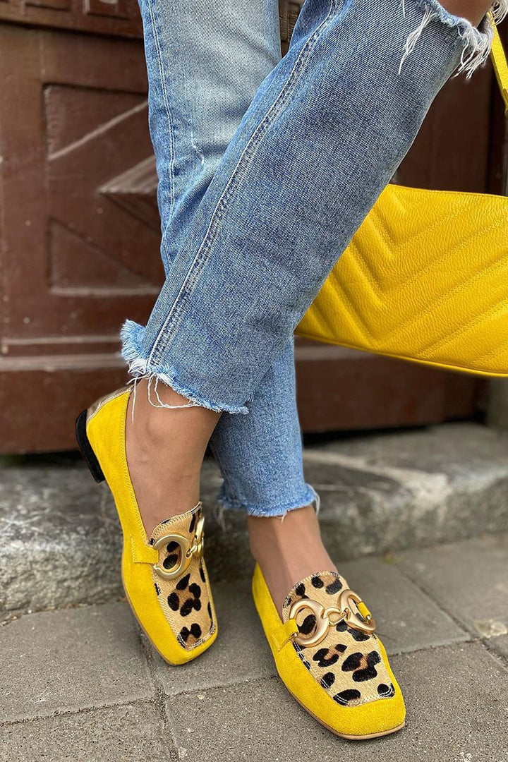Caia™ - Loafers med leopardmönster