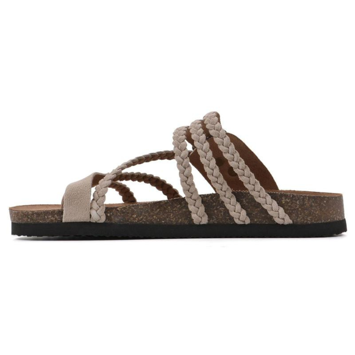 Hayleigh | Flätade korksandaler
