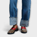 Sabine - Loafer med leopardmönster
