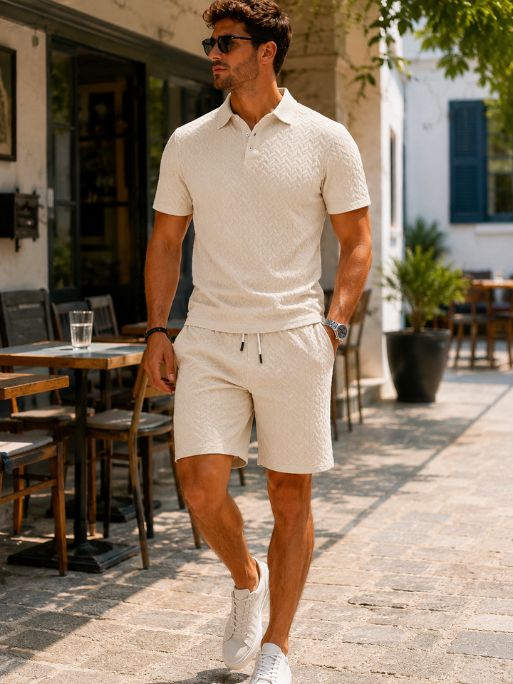 Mason | Elegant piké- och shortsset
