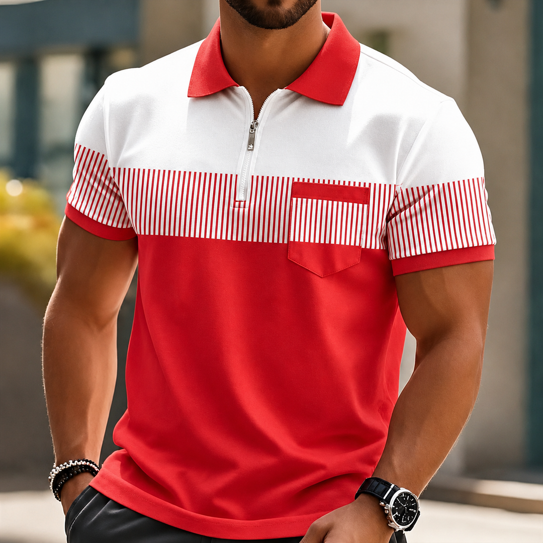 Mason | Elegant piké med dragkedja