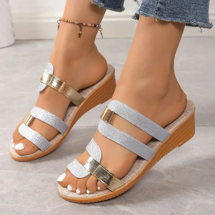 Lerrie | Sandaler med Flätad Rem