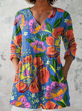 Blythe | Lång blus med V-ringning