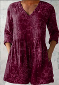 Florence | Lång blus med V-ringning