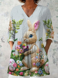 Daisy | Lång blus med V-ringning