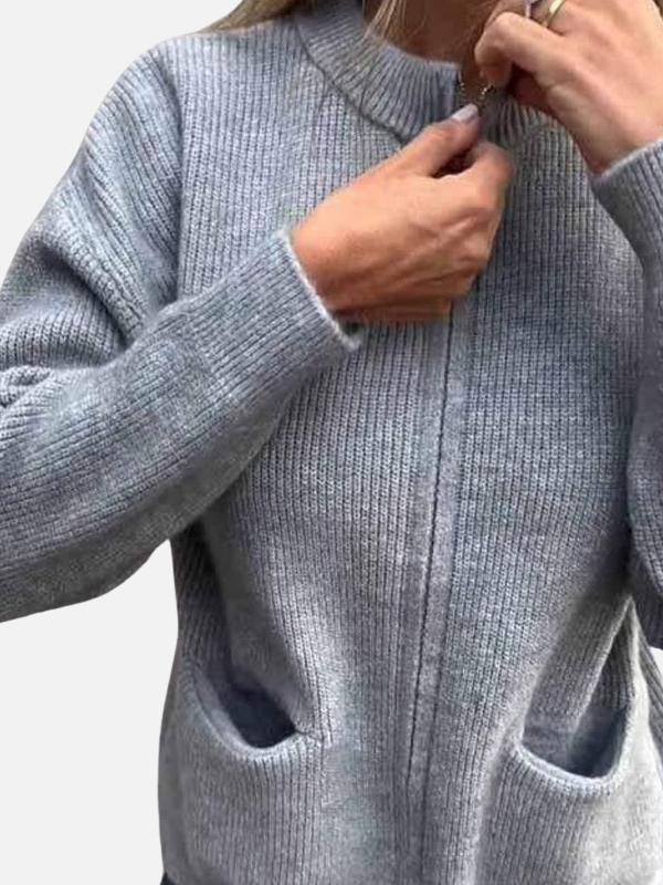 Karen | Cardigan med dragkedja och fickor