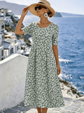 Sienna™ | Elegant Blommig Midiklänning